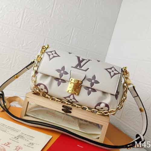 LV經典Favorite手袋M45813，柔軟粒面皮革，高定質感