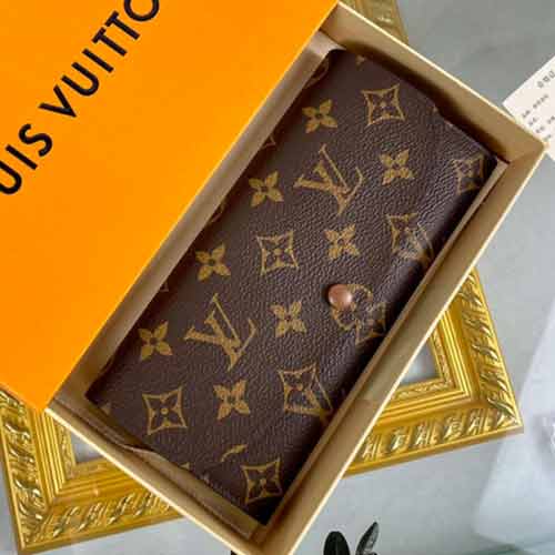 LV卡包男女手拿包M60136 路易威登經典老花長款對折