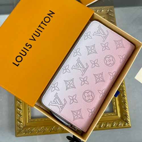 LV/路易威登女士錢包老花長款全皮拉鏈手拿包M