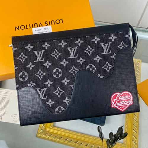 路易威登 2022 早春 Monogram Drip 主題Voyage 手拿包