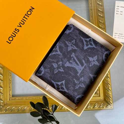 路易威登男士短款錢包 LV老花對(duì)折錢夾M80017