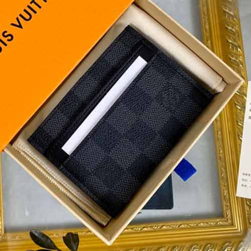 廣州中港皮具城中古LV路易威登新墨棋盤格卡片夾M2630