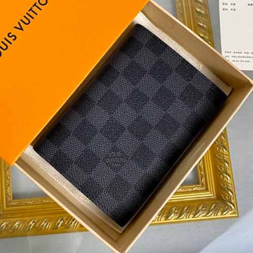 路易威登男拉鏈品牌真皮短款大品