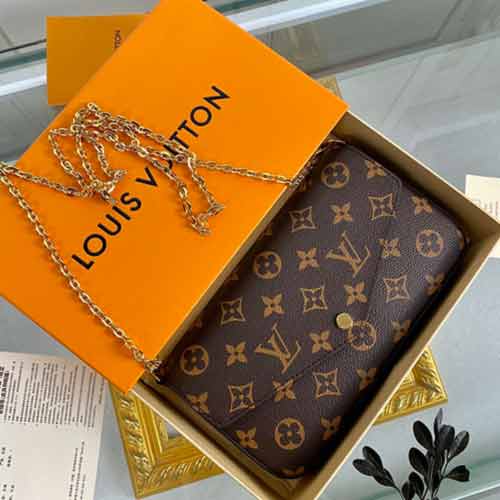 LV經典款錢夾M61276！老花三件套！路