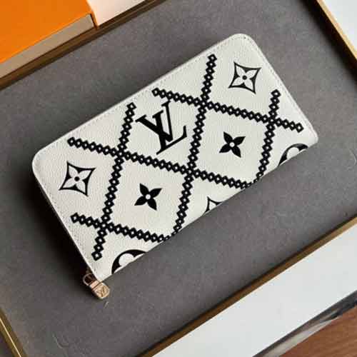 LV新款壓印Zippy拉鏈錢夾M81141