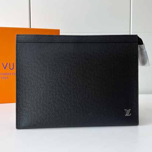 LV真皮男士手拿包商務(wù)手包高等夾包大品牌名品潮包M61692