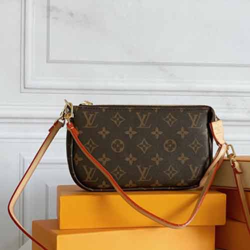 LV原版POCHETTE ACCESSORIES大號手袋M51980，輕便多功能，萬能畢備！