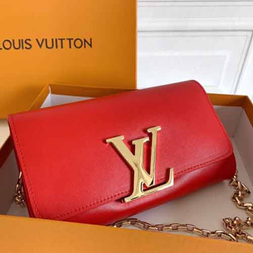 LV早晚場合皆優(yōu)雅金鏈手袋M94336，可拆鏈條多變搭！