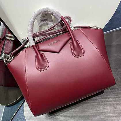 紀梵希全皮手提包 原版斜挎女包 平紋牛皮大品牌包包