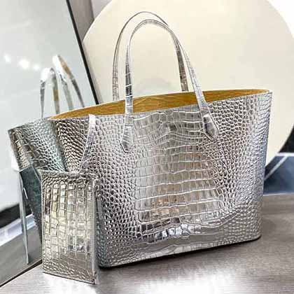 新款GIVENCY 紀希精選牛皮鱷魚紋托特包