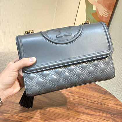 Tory Burch女包tb新款Kira羊皮l菱格鏈條單肩斜挎腋