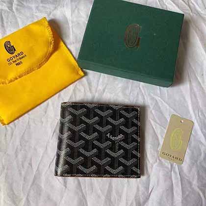 GOYARD男士大品牌錢包，Y涂鴉料配皮輕耐便！