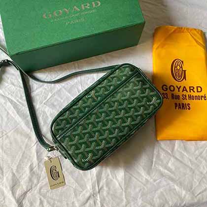 金鑫皮具Goyard戈雅女包CapVert經典Y字母滿印相機包飯盒小方包