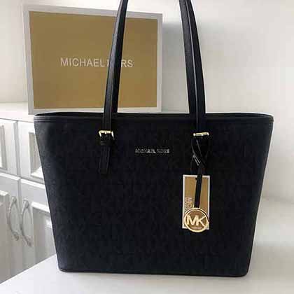 十字紋mk女包，MK大號印大字母購物袋！