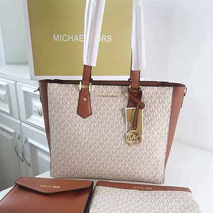 托特包mk新款購物袋 抽繩媽咪包子母袋單肩手