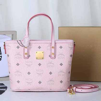 MCM代買新款小方包 經(jīng)典菜籃子拉鏈斜挎手提女包