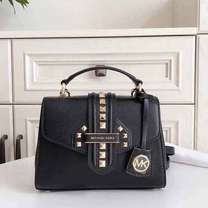 代買MK女包 真皮郵差包高圓圓同款小方包 斜挎信封包