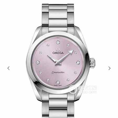 歐米茄海馬系列Aqua Terra女士手表環(huán)鑲璀璨美，詮釋精致迷人風(fēng)范。