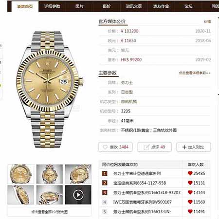 ROLEX勞力士日志型41系列高版復刻2836自動機械手表